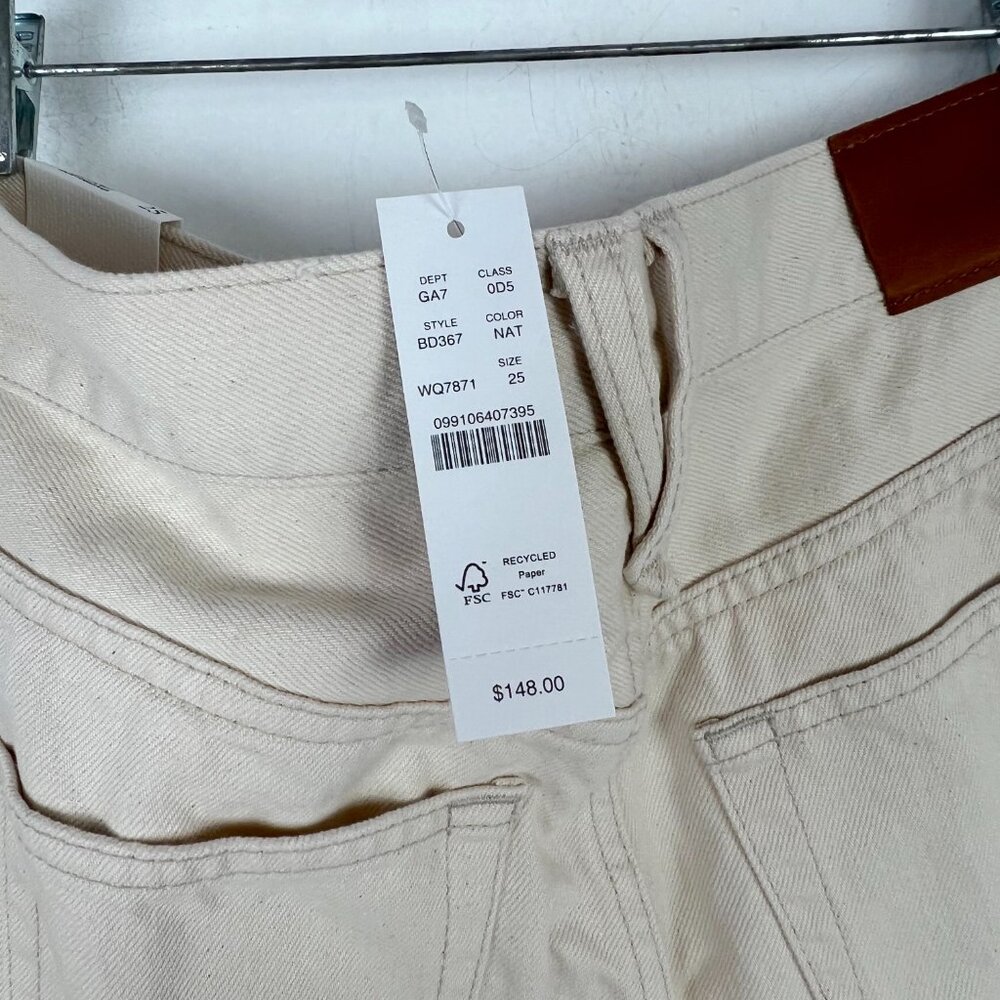 NWT J. Crew Slouchy Boyfriend Jean in Ecru Size 25 NEW - Picture 11 of 11